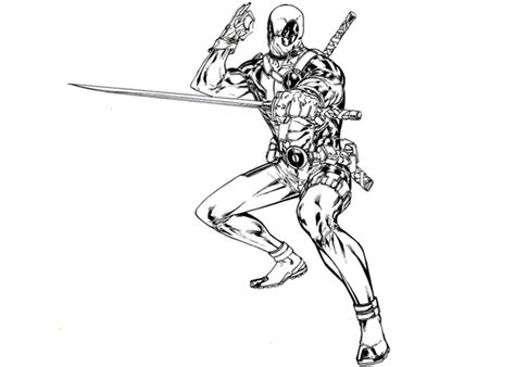 deadpool coloring pages coloring pages