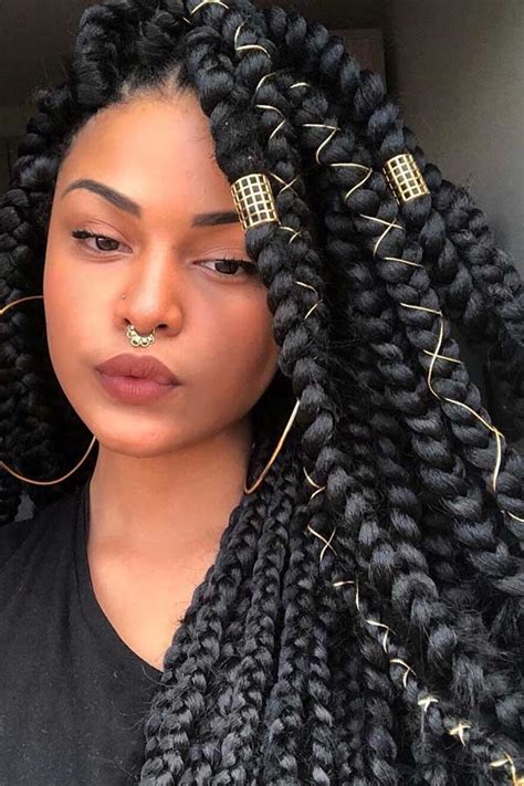 61 best jumbo box braids hairstyles page 6 of 6 stayglam in 2020