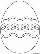 Easter Egg Coloring Pages Simple Drawing Flower Printable Pattern Eggs Color Supercoloring Print Oeuf Paques Drawings Oeufs Pâques Coloriage Paintingvalley sketch template