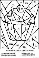 Kolorowanki Muzyczne Edukacyjne Arkuszy Osemkowa Ilość Duża Dostępność sketch template