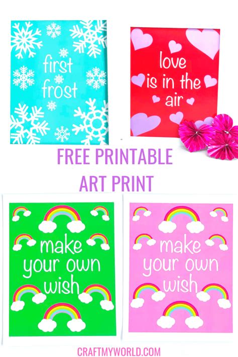 printable art print craft  world
