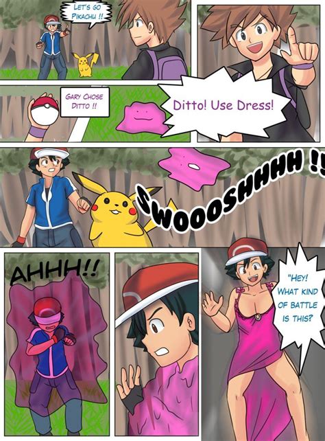 ash vs gary tg comic comission page 1 by rezuban comics dancing cat