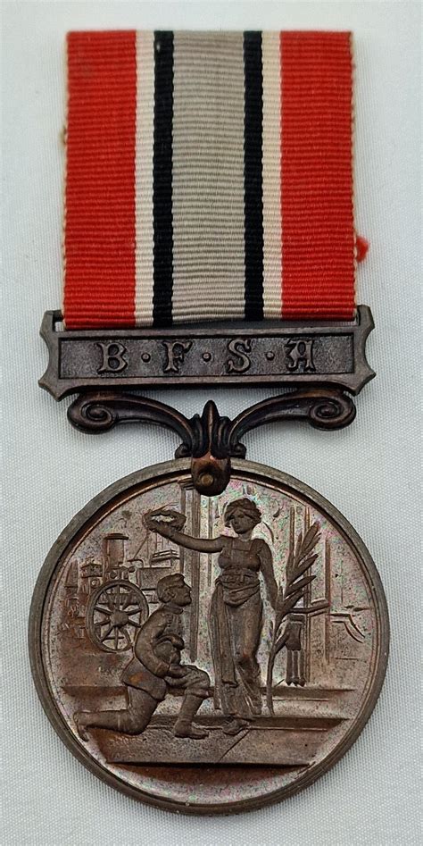 british fire services association medal time militaria