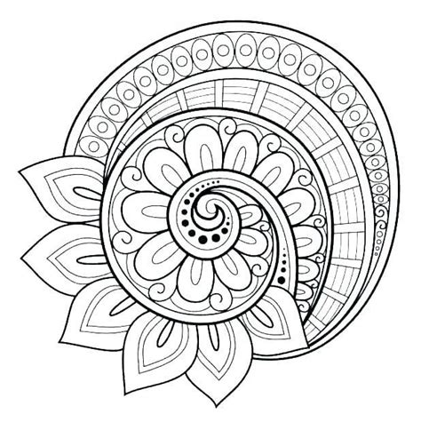 pattern coloring pages  kids flower design coloring pages kids