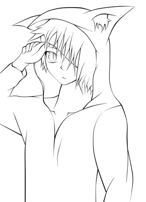 anime boy printable coloring page  printable coloring pages  kids