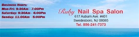 ruby nails  spa salon swedesboro nj alignable