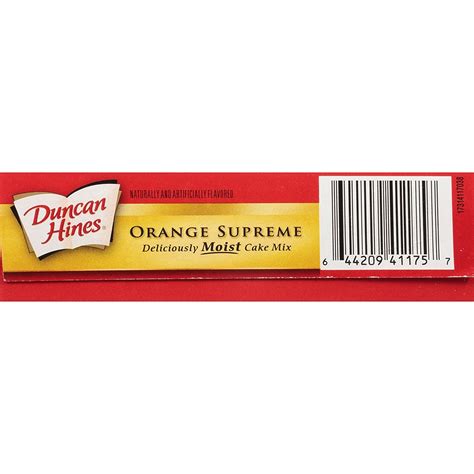 duncan hines signature perfectly moist orange supreme cake mix 12 15