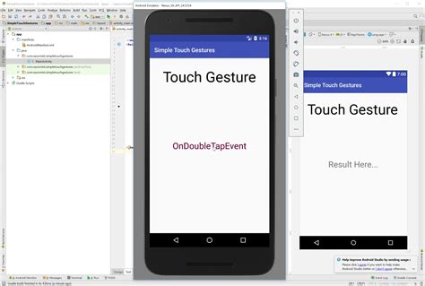 android simple touch gesture sourcecodester