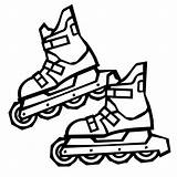 Patines Soy Ruedas Colorear Zapatos Patin Patinaje Inline Patins Skate Skates sketch template