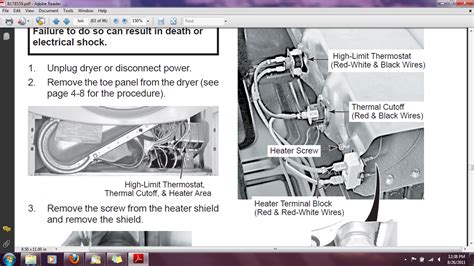 wiring diagram  whirlpool duet dryer heating element