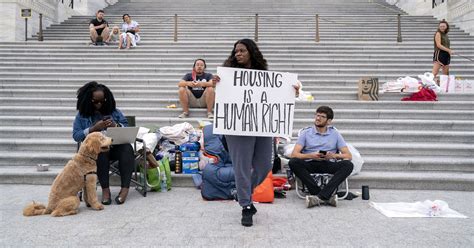 Cori Bush Capitol Protest Wins Eviction Moratorium Extension