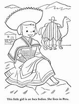 Inca Coloring Pages Getcolorings Color sketch template