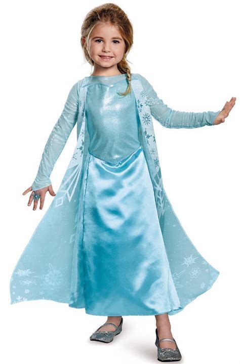 Deluxe Disney Frozen Elsa Princess Sparkle Costume Girls