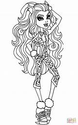 Coloring Clawdeen Pages 1600 Sweet Monster High Wolf Categories sketch template