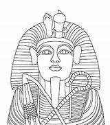 Tut Coffin Egypt Tutankhamen Tutankhamun Ancient sketch template