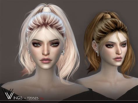 Wings Tz0528 Hair By Wingssims At Tsr Sims 4 Updates