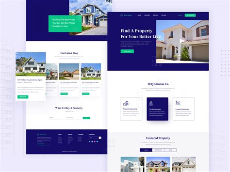 real estate home page design  search  muzli