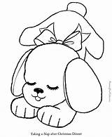 Puppy Coloring Pages Printable Dog Puppies Colouring Kids Cute Sheet sketch template