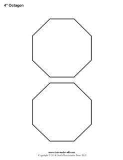 octagon outline templates printable  hexagon diy octagon quilt