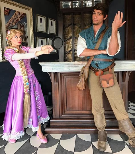 adult rapunzel and flynn costumes
