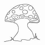 Mushroom Coloring Pages Printable Color Pritable Toad Shape Getcolorings Elf sketch template