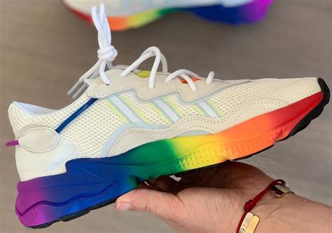 adidas ozweego adiprene honors national pride month  rainbow colorway nice kicks