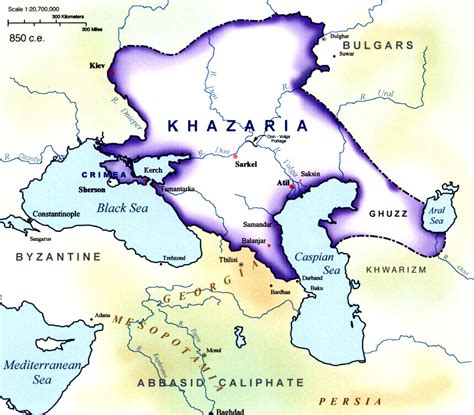 maps   khazar kingdom   ce   ce