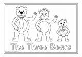 Bears Goldilocks Three Pages Colouring Coloring Sheets Sparklebox Little Story Bear Template Printable Printables Outline Kids Preview Templates Activities Characters sketch template