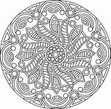 Adults Mandala sketch template