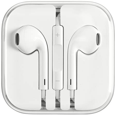 ear pods  remote  mic  retail packaging white techno space