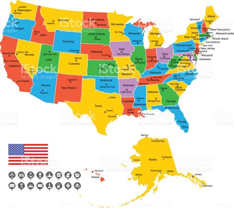 mapa de estados unidos de america con nombres y capitales estados de
