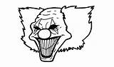 Pages Coloring Evil Clown Getcolorings Printable Scary sketch template