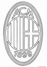 Coloring Pages Milan Logo Ac Soccer Printable 1027 sketch template