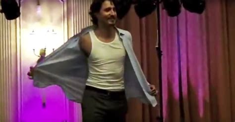 Justin Trudeau Striptease Video Popsugar Love And Sex