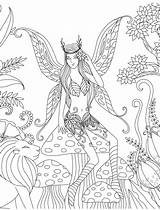 Coloring Pages Adult Printable Detailed Adults Book Fairy Getcolorings Print sketch template