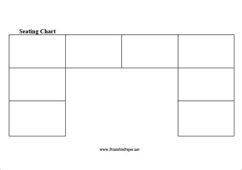 printable  seating chart templates sample templates