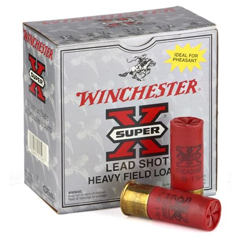 rounds winchester super   gauge high brass heavy field loads