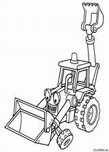 Backhoe Coloring Template Pages sketch template