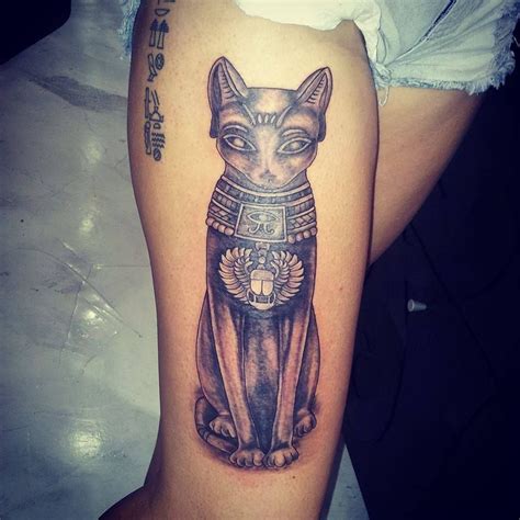 custom egyptian cat leg tattoo tattoo pinterest egyptian cats leg tattoos and egyptian