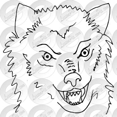 growl outline  classroom therapy  great growl clipart