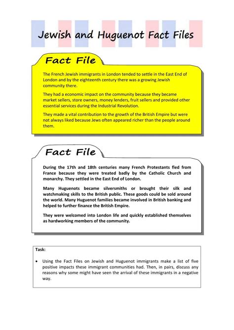 ks history fact files worksheet