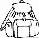 Bag Coloring Backpack Pages School Drawing Clipart Sleeping Clipartmag Printable Color Getcolorings Supplies sketch template