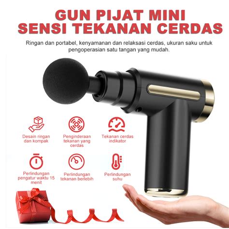 Jual Alat Pijat Mini Fascial Pistol Massage Gun Smart Alat Pijat Gym