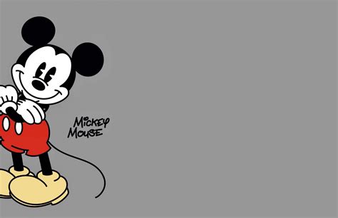 mickey mouse wallpaper  laptop grey background idea wallpapers iphone wallpaperscolor