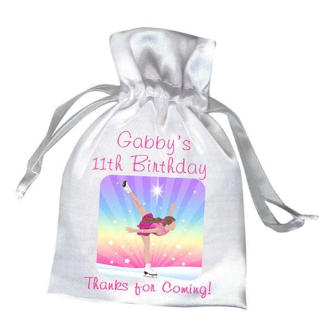 ice skating dreams party favor bag mandys moon personalized ts