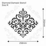 Stencil Damask Repeat Stencils Choose Board sketch template