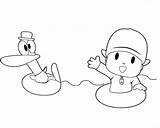 Pocoyo Pato sketch template