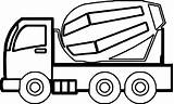 Coloring Construction Truck Pages Cement Vehicles Kids Visit Color sketch template
