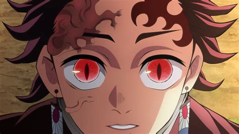 demon slayer tanjiro kamado with red eyes hd anime hd wallpapers hd