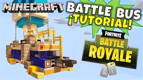minecraft tutorial battle bus de fortnite youtube